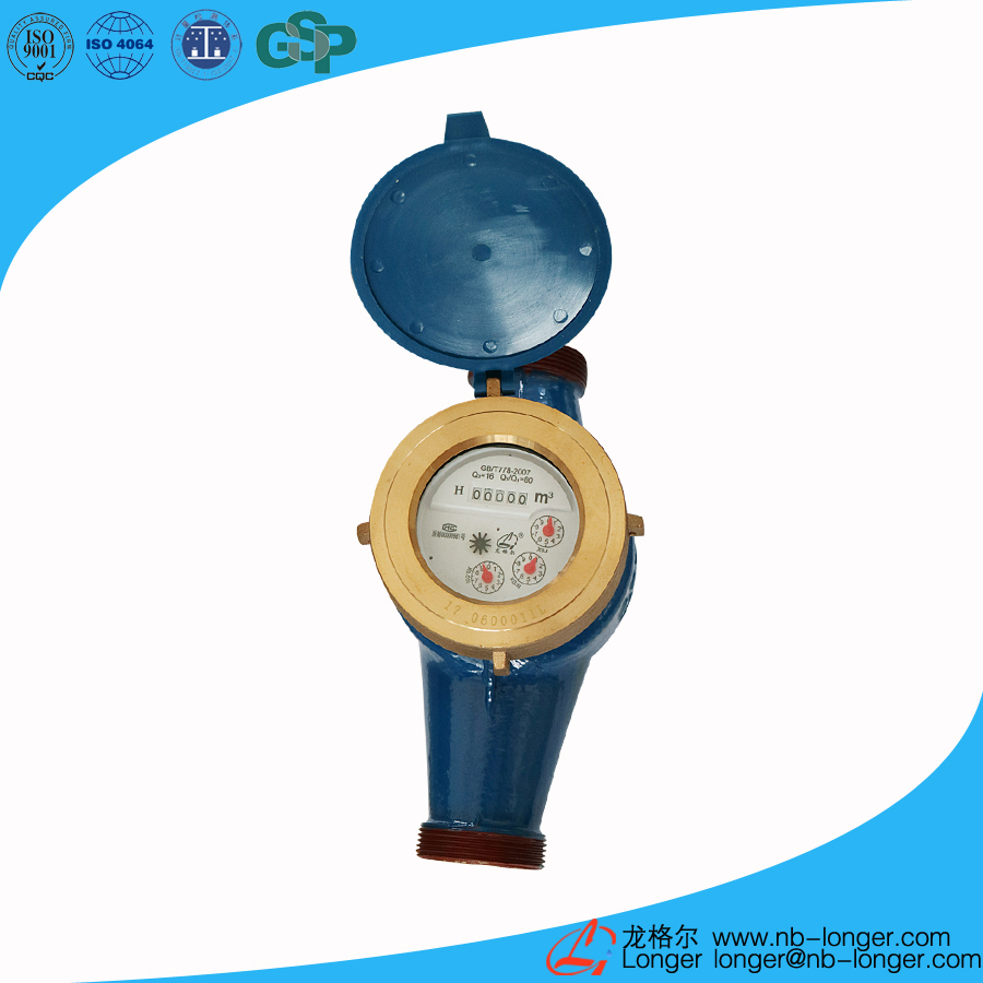 LXS-40E Multi-Jet Wet Type Vane Wheel Water Meter